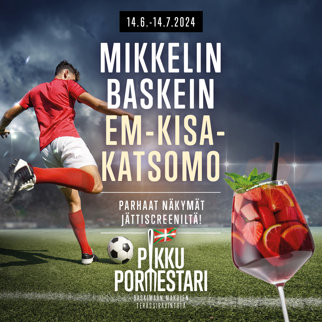 EM-futiksen kisakatsomo Pikku Pormestarin terassilla!