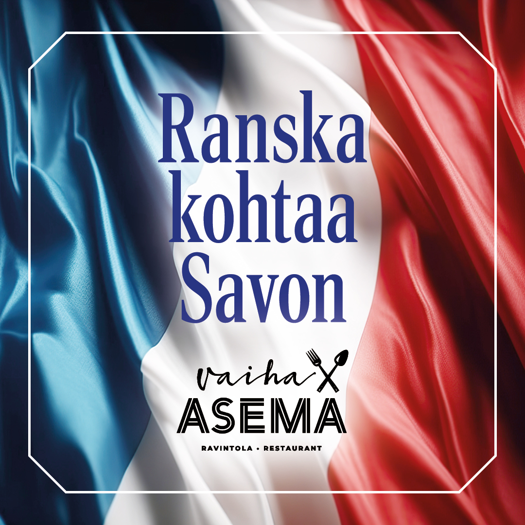 Vaiha Asemalla herkutellaan ranskalais-savolaisilla mauilla ma 14.10. alkaen