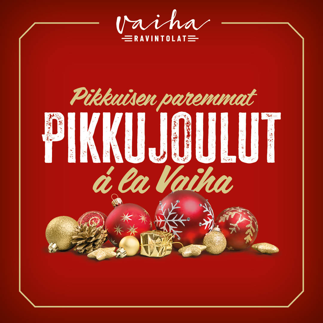 Pikkujoulumenut à la Vaiha 2025